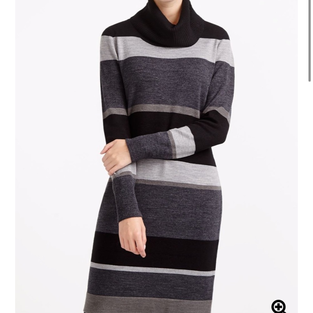 Striped Turtleneck Sweater Dress✨